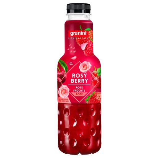 Granini Sensation cu Căpșuni, Mere și suc Concentrat de Morcov Negru – 0,75 l