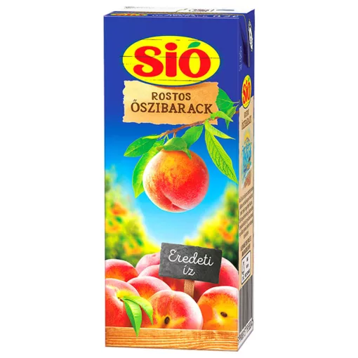 Sió suc natural de piersici cu pulpă - 0,2 litri