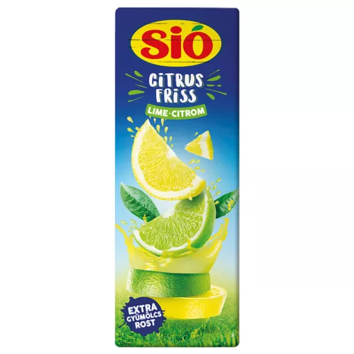 Sio suc natural de lime-lămâie cu pulpă - 1 litru