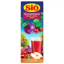 Sió suc de vișine-prune-mere cu pulpă - 1 litru