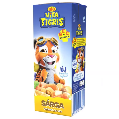 Sió Vitatigris suc de fructe galbenă - 0,2 litri