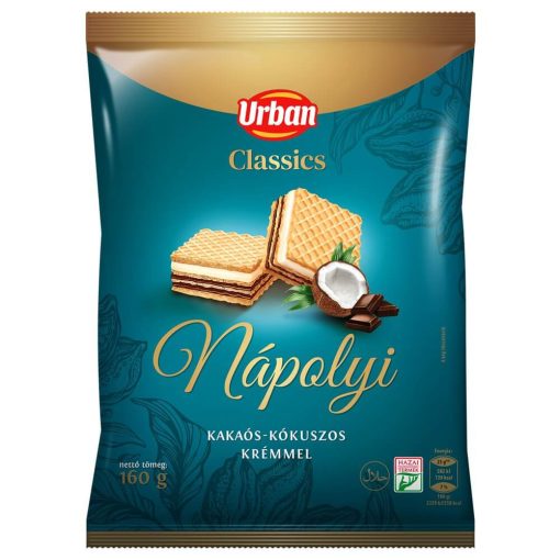 Urban Classics, Napolitane cu cacao și cocos 160g