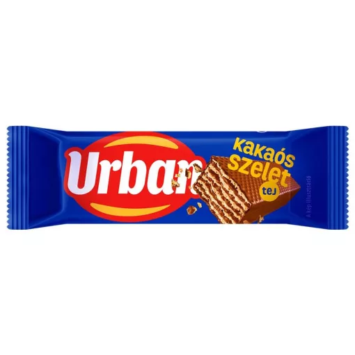 URBAN Napolitană cu cacao, cu înveliș de cremă de lapte, 30 g