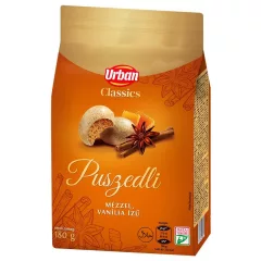   URBAN Classics Mini prăjiturele pufoase cu gust de vanilie și miere 180 g 