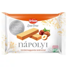 URBAN Love Free, baton de napolitană cu alune, 65g